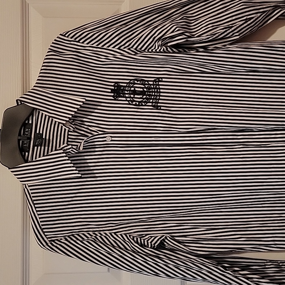 Black and white Ralph Lauren Shirt
